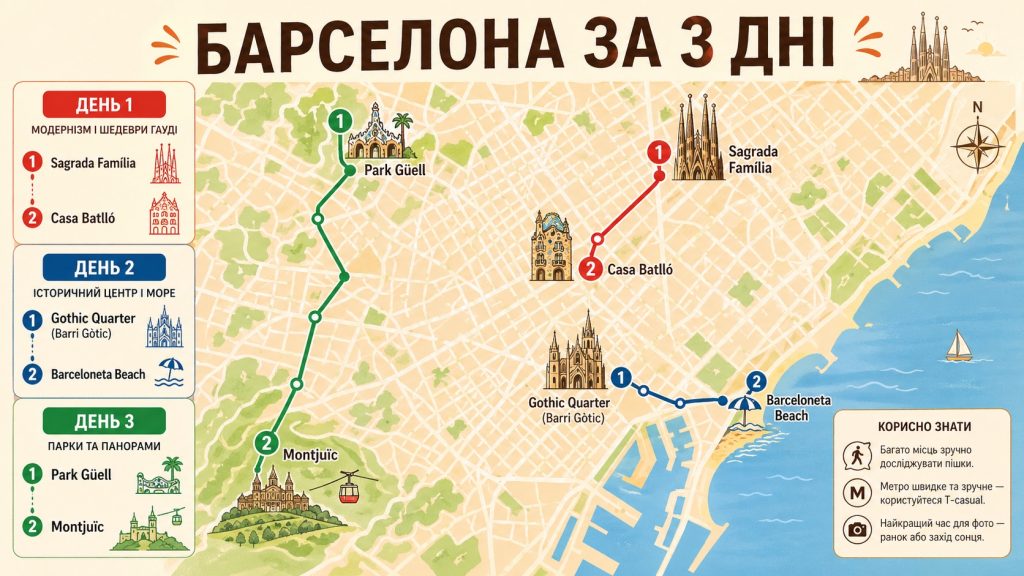 Барселона за 3 дні