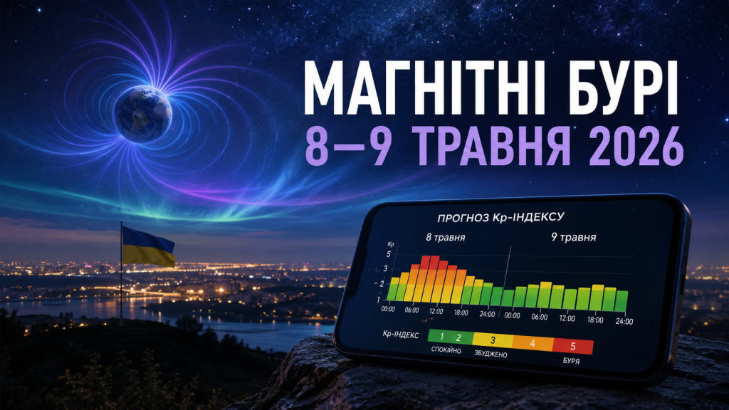 Геомагнітна активність 8 і 9 травня: точний прогноз по годинах для України