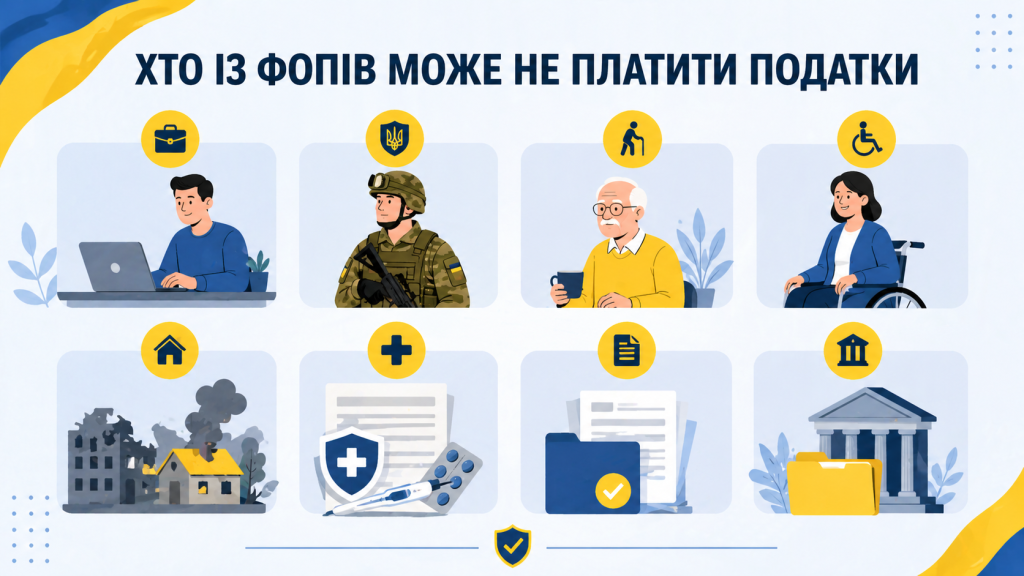 Не всі підприємці мають платити: хто з ФОП звільнений від податків у 2026 році
