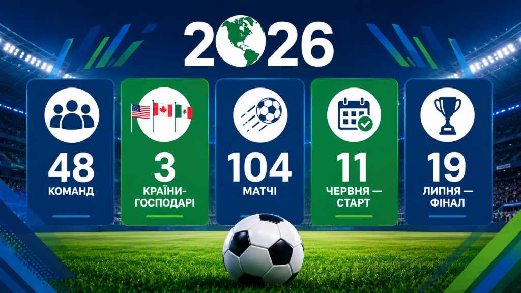 Чемпіонат світу з футболу 2026: розклад матчів, де дивитися та все про збірну України