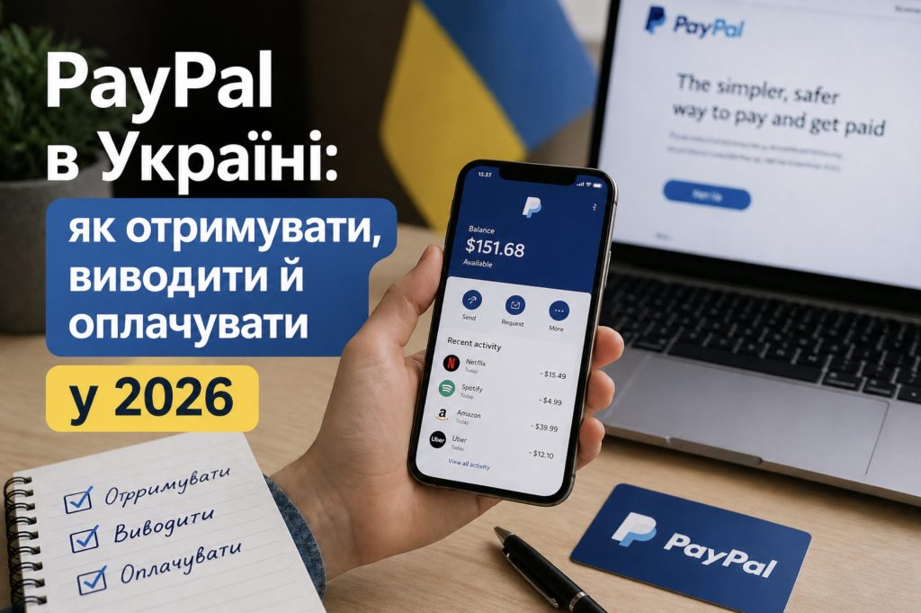 PayPal в Україні: як отримувати, виводити й оплачувати у 2026