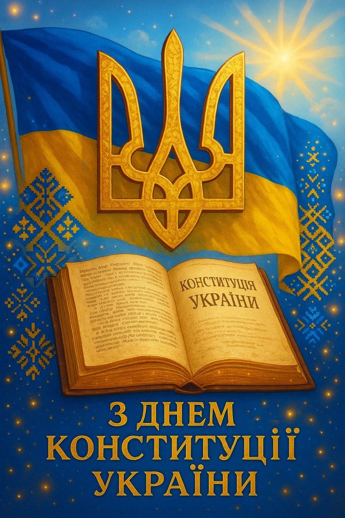 Привітання з Днем Конституції України 2026: красиві побажання для кожного українця