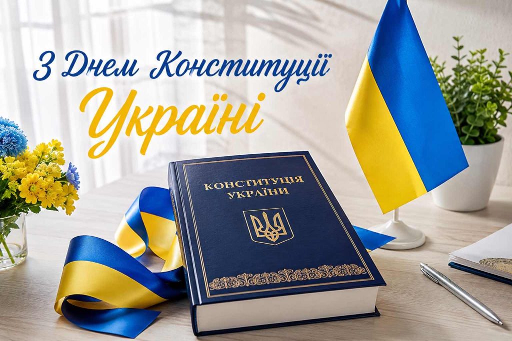 Привітання з Днем Конституції України 2026: красиві побажання для кожного українця