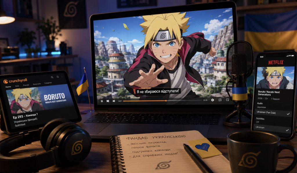 Як дивитися Boruto українською у 2026