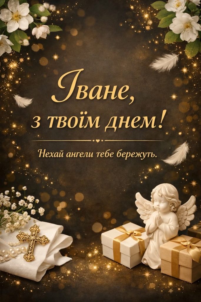 День ангела Івана 2026: коли святкувати за новим календарем, привітання, СМС і картинки
