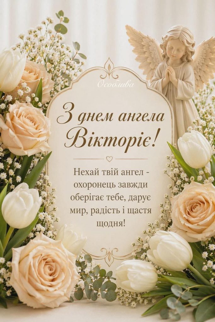 День ангела Вікторії 2026: коли святкувати за новим календарем та як привітати