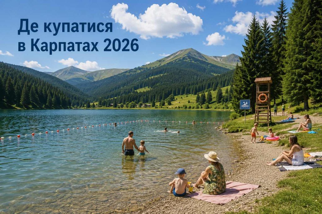 Відпочинок біля води в Карпатах 2026: куди їхати купатися влітку