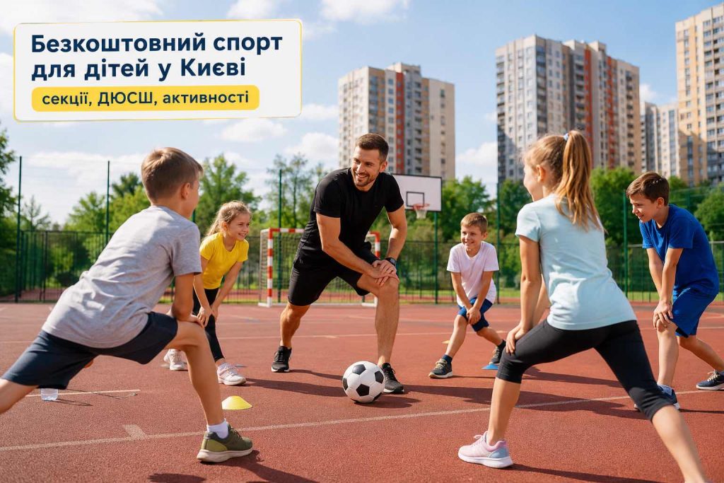 Куди віддати дитину на спорт у Києві у 2026 році: безкоштовні секції та клуби