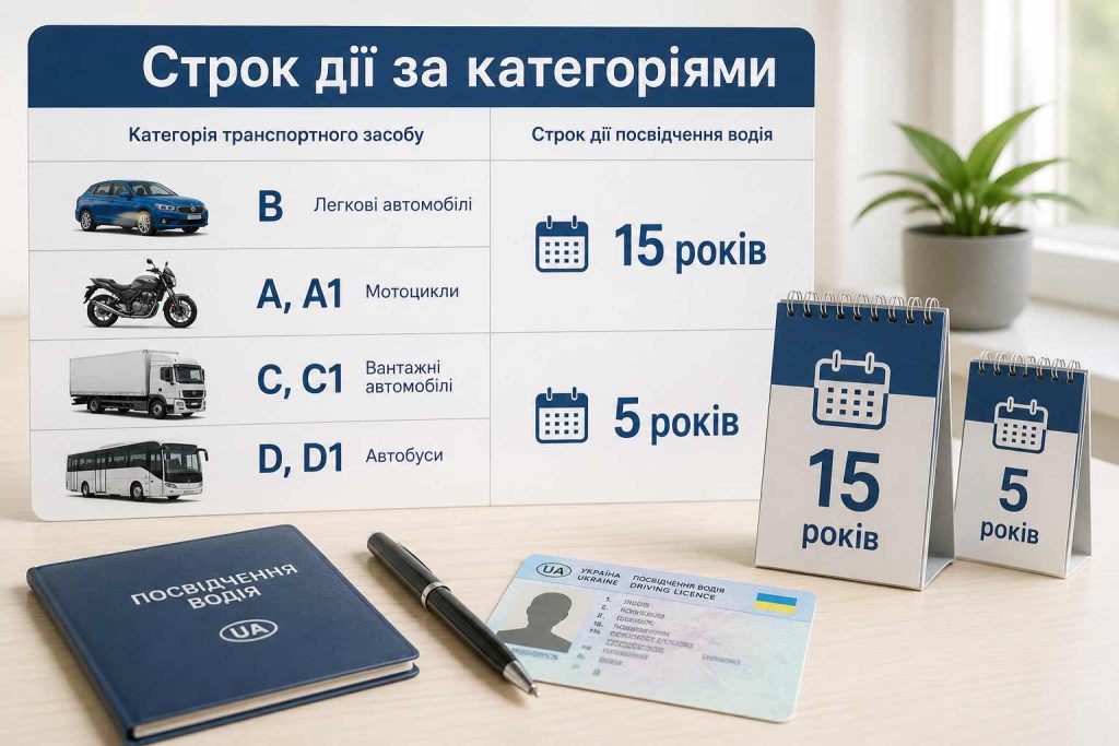 Кабмін змінив строки дії водійських посвідчень: які категорії отримають 5 років, а які 15