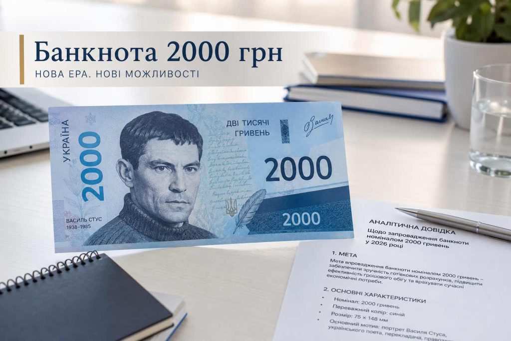 В Україні вводять банкноту 2000 гривень: хто зображений і навіщо потрібен новий номінал