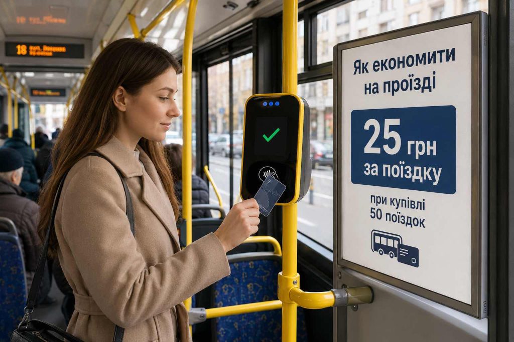 Скільки коштує проїзд у метро, автобусі, трамваї та тролейбусі в Києві у 2026 році