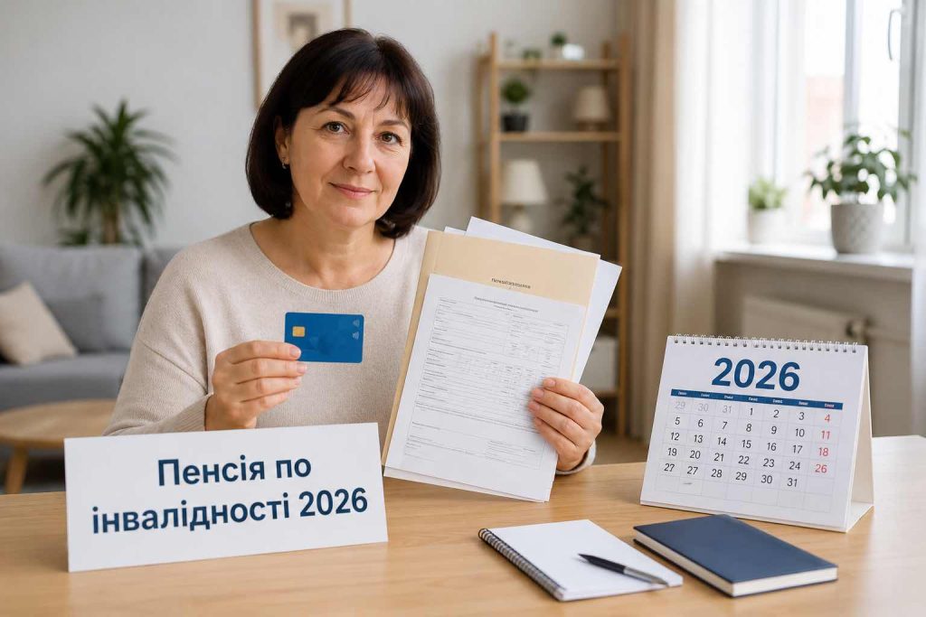 Пенсія по інвалідності у 2026 році: скільки платять 1, 2 і 3 групі та як оформити виплати