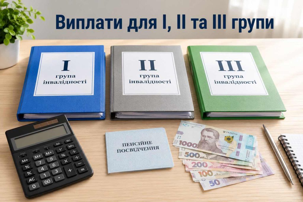 Пенсія по інвалідності у 2026 році: скільки платять 1, 2 і 3 групі та як оформити виплати