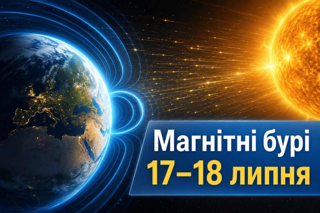 Чи буде магнітна буря 17–18 липня: погодинний прогноз Kp для України