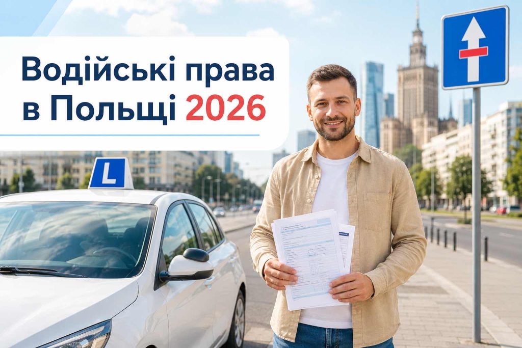 Як українцям здати на водійські права в Польщі у 2026 році: документи, ціни та іспити