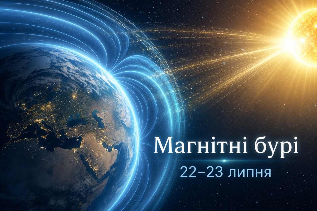 Україну накриє магнітна буря G1: небезпечні години 22–23 липня