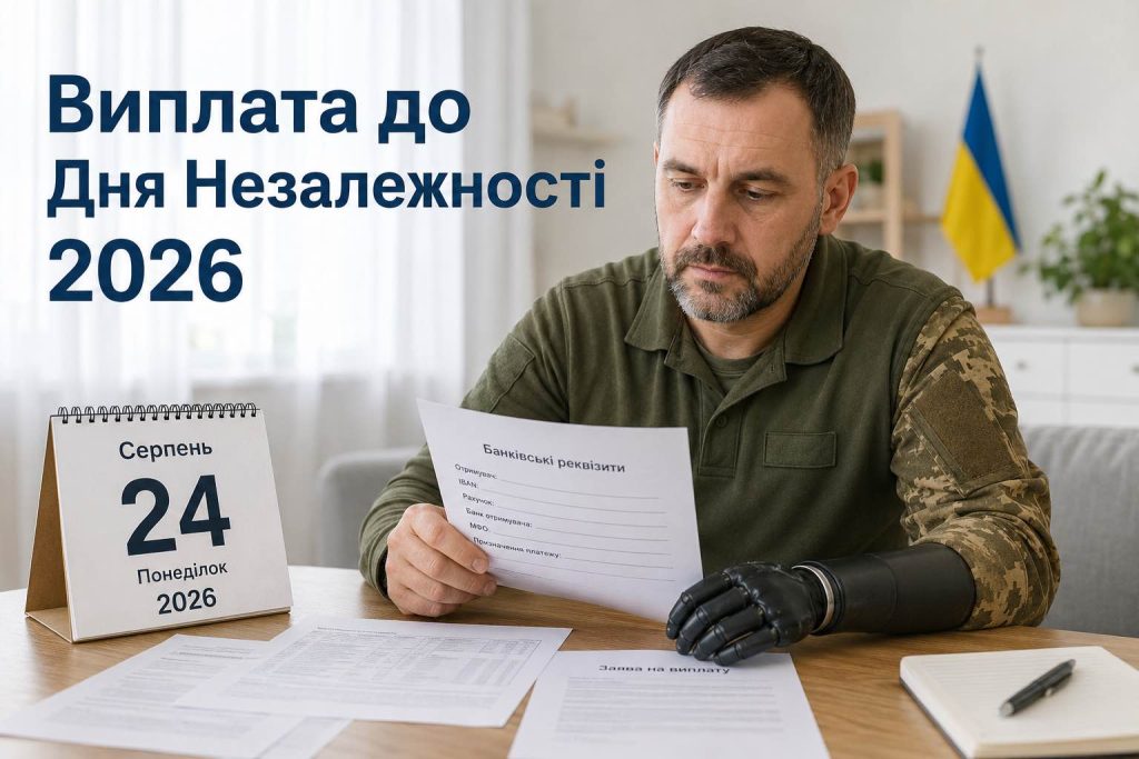 Як отримати виплату до Дня Незалежності 2026: категорії, суми та інструкція з оформлення