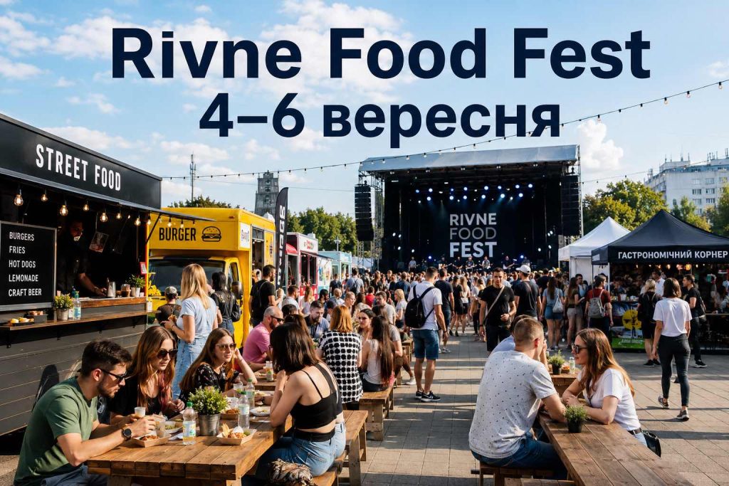 FOODFEST повертається до Рівного 4–6 вересня: що буде в програмі та скільки коштують квитки