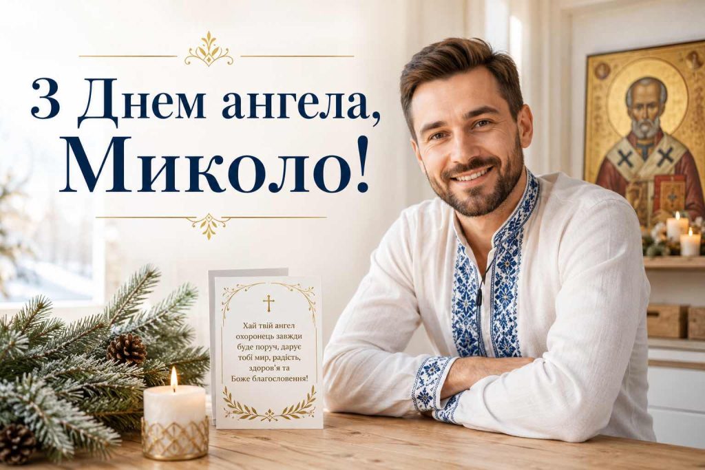 День ангела Миколи 2026: коли святкувати за новим календарем та як красиво привітати іменинника