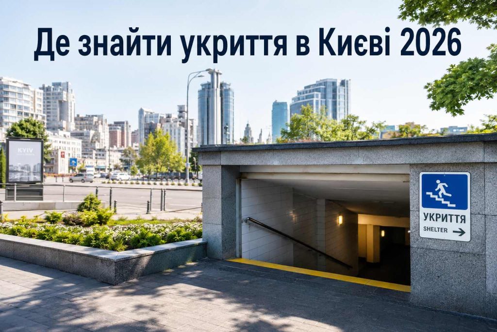 Де знайти укриття в Києві у 2026 році: актуальна карта та найближчі безпечні місця