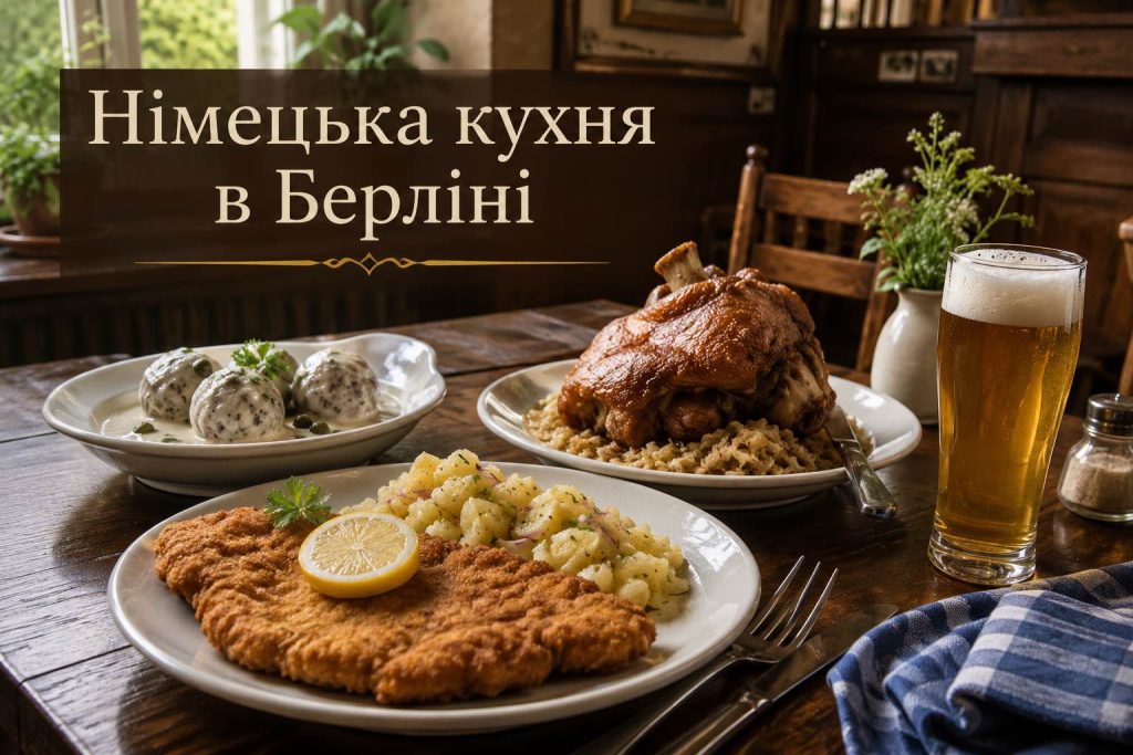 Де спробувати німецьку кухню в Берліні у 2026 році: ресторани, меню та актуальні ціни