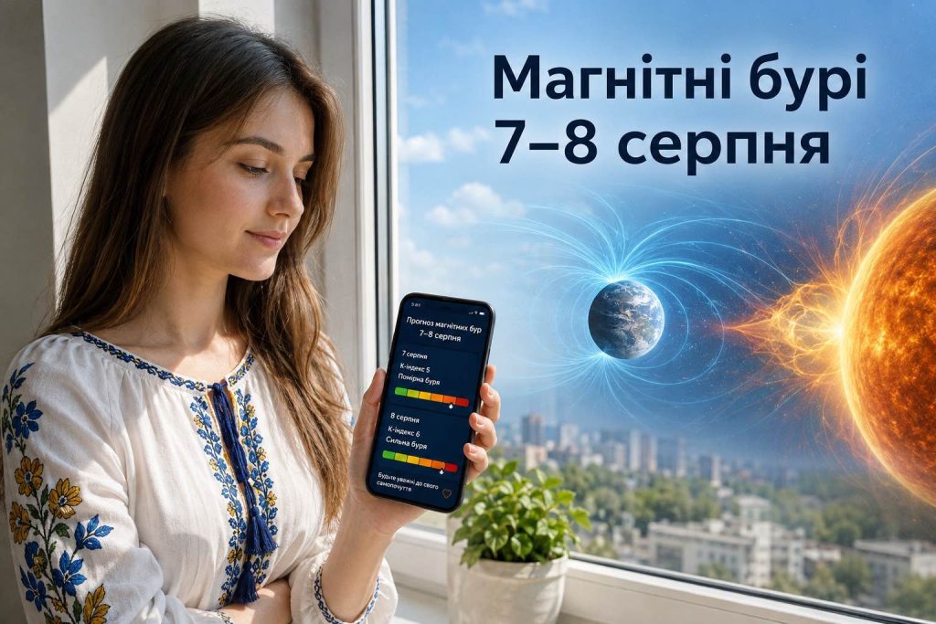 Чи буде магнітна буря 7 і 8 серпня: детальний прогноз Kp по годинах