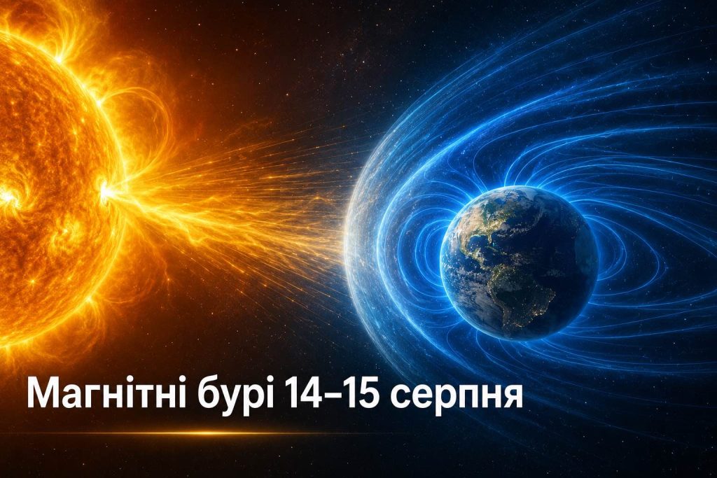 Магнітні бурі на 14–15 серпня: названо найнебезпечніші години для України