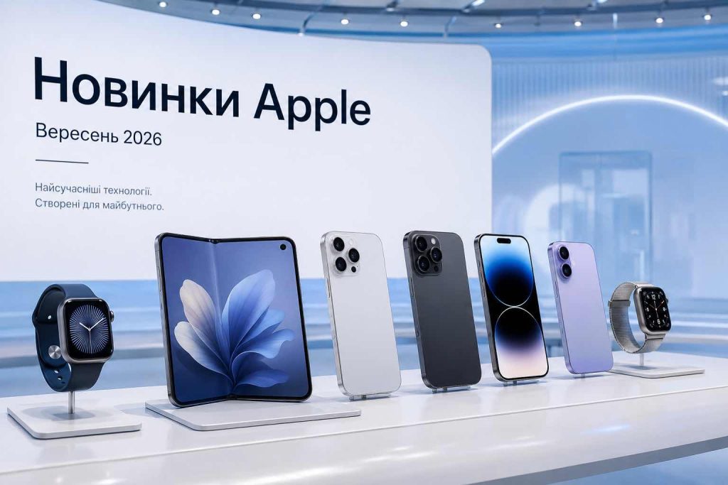 Apple готує п’ять новинок на вересень: що покажуть на головній презентації 2026 року