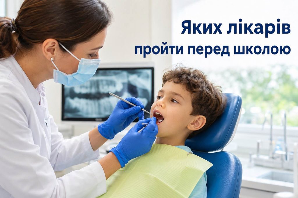 Медогляд для школярів у 2026 році: яких лікарів пройти до 1 вересня та яку довідку принести до школи