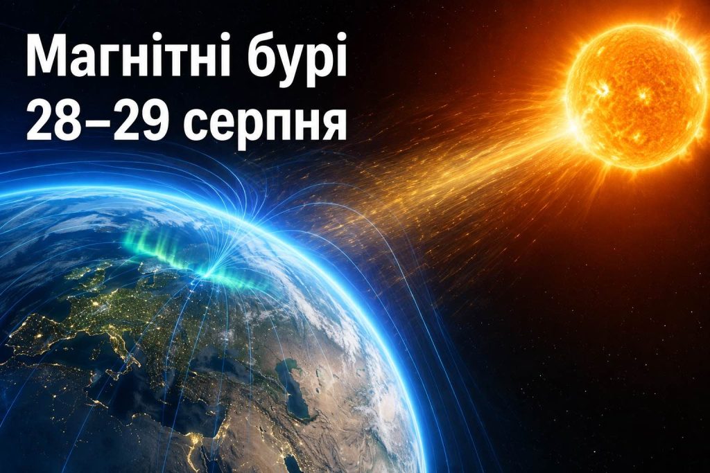 Магнітні бурі 28–29 серпня 2026: точний прогноз Kp по годинах і найнебезпечніші періоди