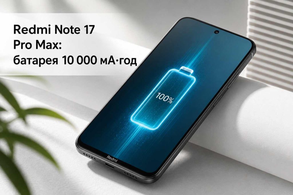 Xiaomi випустила Redmi Note 17 Pro Max з батареєю 10 000 мА·год: ціна та коли чекати в Україні