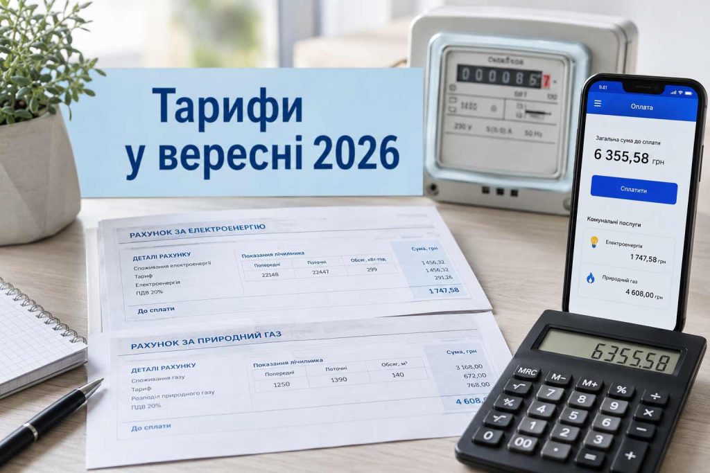 Пенсії, виплати й тарифи з 1 вересня 2026: які зміни чекають українців