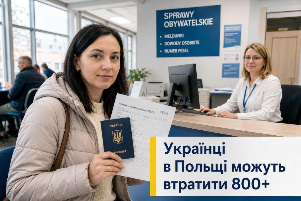 Українці в Польщі можуть втратити 800+ з 1 вересня: кому терміново треба підтвердити PESEL UKR
