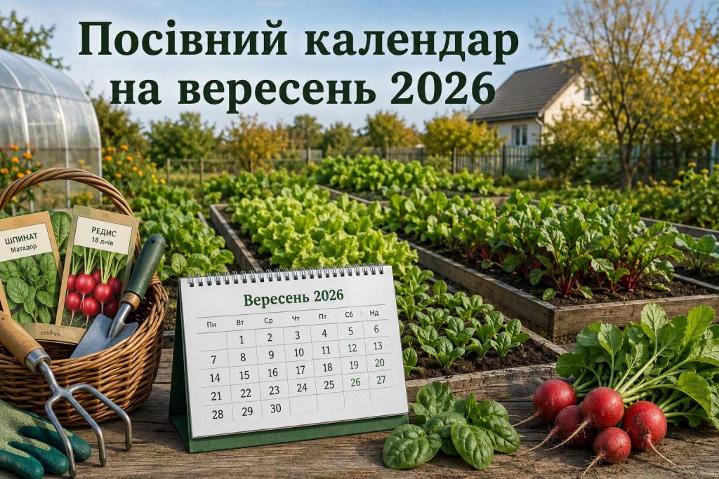 Місячний посівний календар на вересень 2026: коли сіяти зелень, часник і сидерати Коли та що садити у вересні 2026 року: посівний календар городника на весь місяць