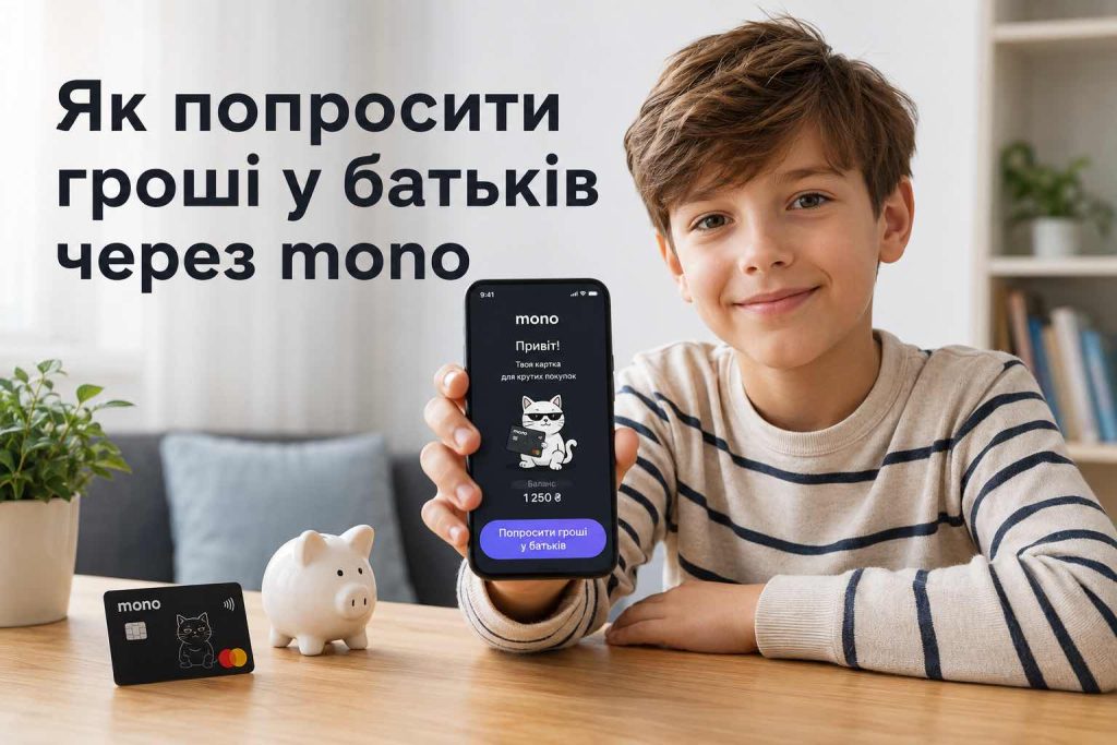 Діти тепер можуть просити гроші через monobank: як скористатись новою функцією і які є ліміти