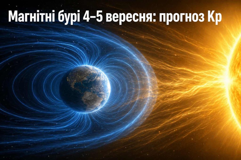 Чи буде магнітна буря 4–5 вересня: точний прогноз Kp для України по годинах