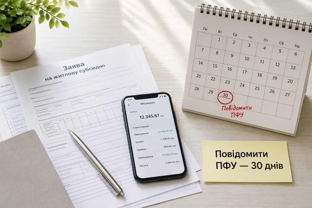 Чи впливає депозит на субсидію у 2026 році: яку суму враховує ПФУ та коли можуть забрати виплату