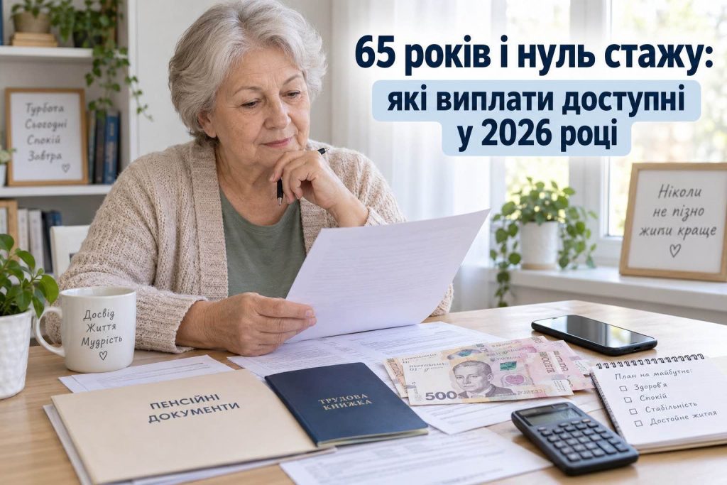 Пенсії не буде: на які виплати можна розраховувати у 65 років без стажу та як оформити
