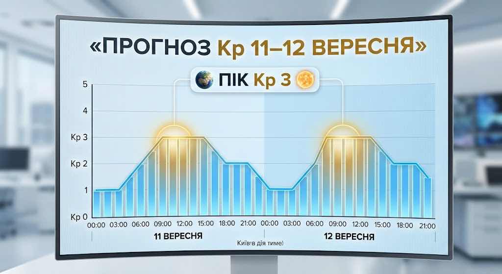 Магнітні бурі 11–12 вересня: чи чекати бурю та в які години буде найвища активність
