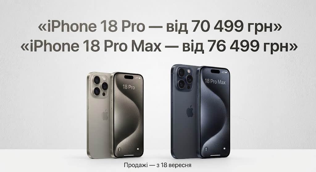 iPhone 18 в Україні вже отримав ціну: скільки коштують Duo, Pro та Pro Max