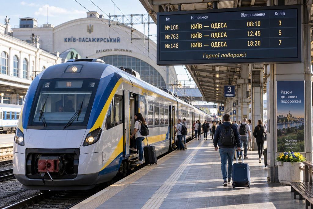 Потяг Київ – Одеса 2026: розклад, ціна квитка, маршрут і як купити онлайн