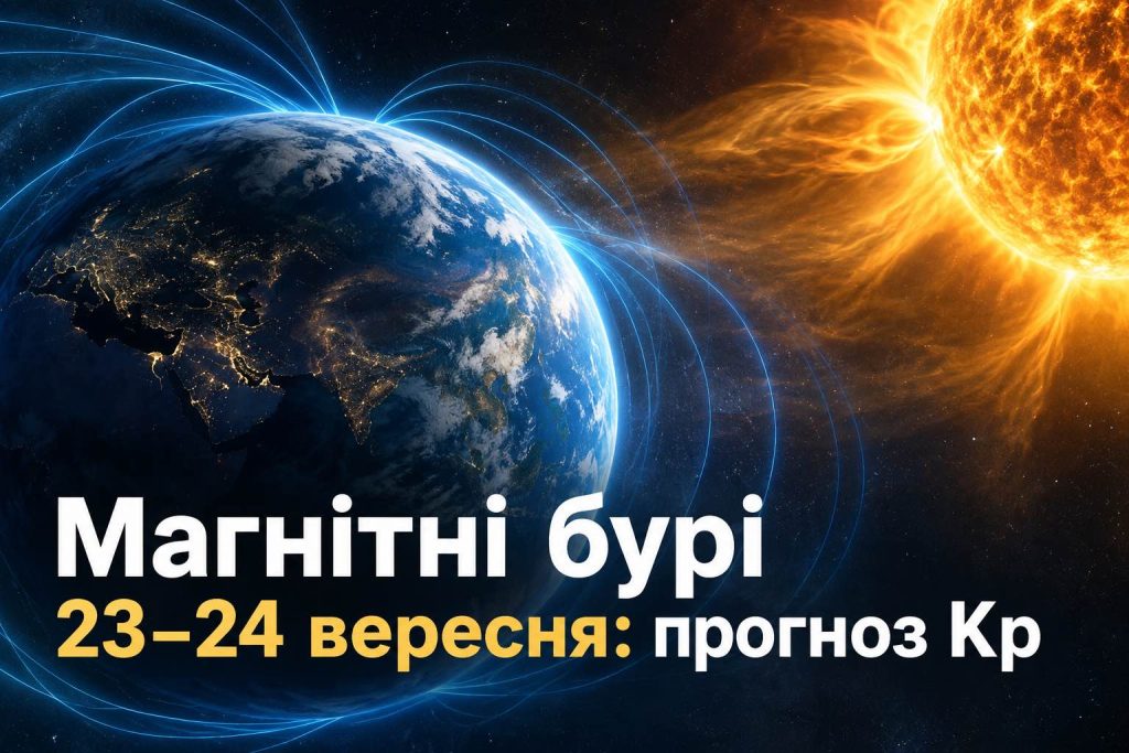 Коли буде магнітна буря 23–24 вересня: точний час піку Kp