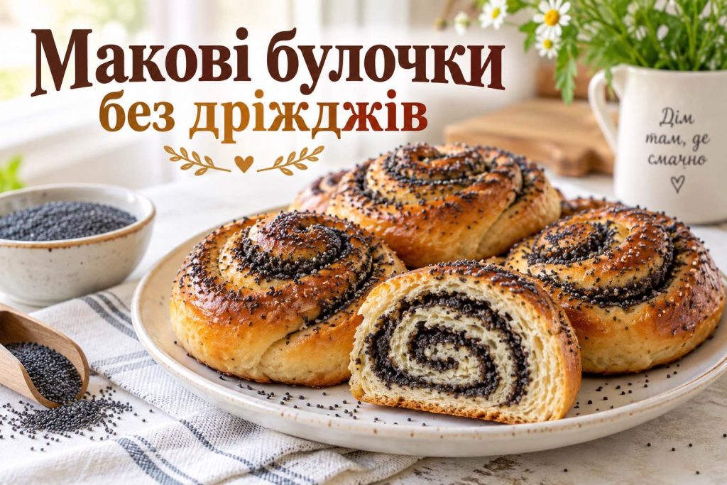 Як приготувати макові булочки без дріжджів: простий покроковий рецепт