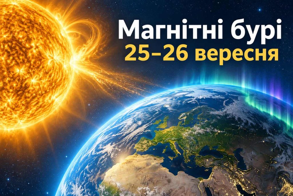 Чи буде магнітна буря 25 і 26 вересня: свіжий прогноз Kp та найактивніші години