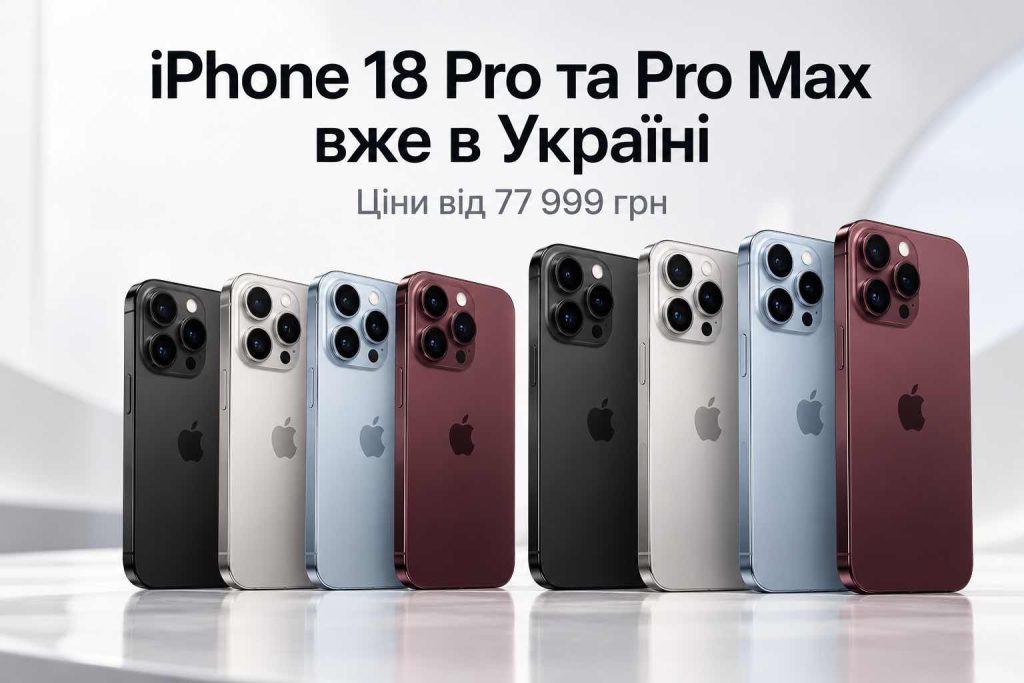 Нові iPhone 18 Pro та Pro Max офіційно стартували в Україні: скільки коштують і де купити