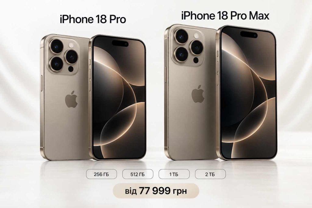 Нові iPhone 18 Pro та Pro Max офіційно стартували в Україні: скільки коштують і де купити