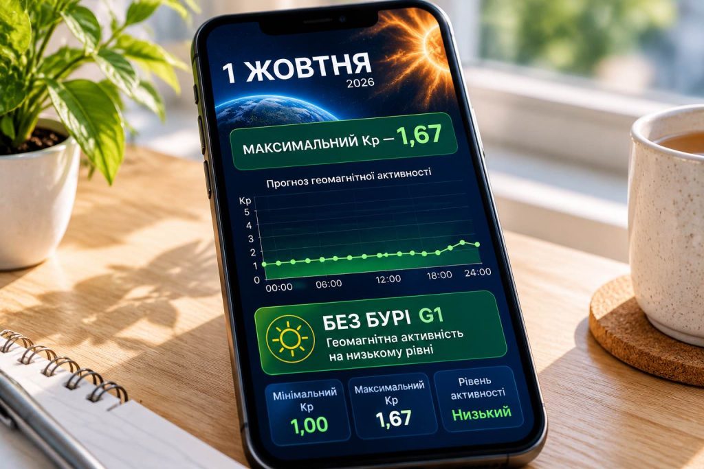 Чи буде магнітна буря 30 вересня – 1 жовтня: погодинний прогноз Kp для України