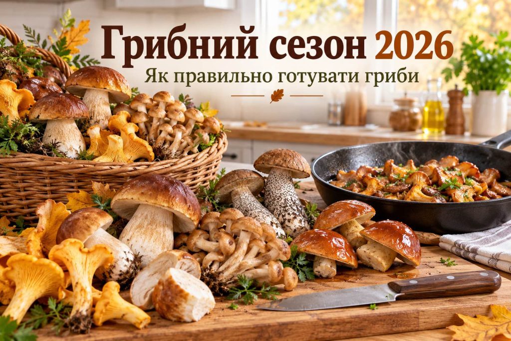 Грибний сезон 2026: скільки варити білі, лисички й опеньки та як зберегти гриби на зиму
