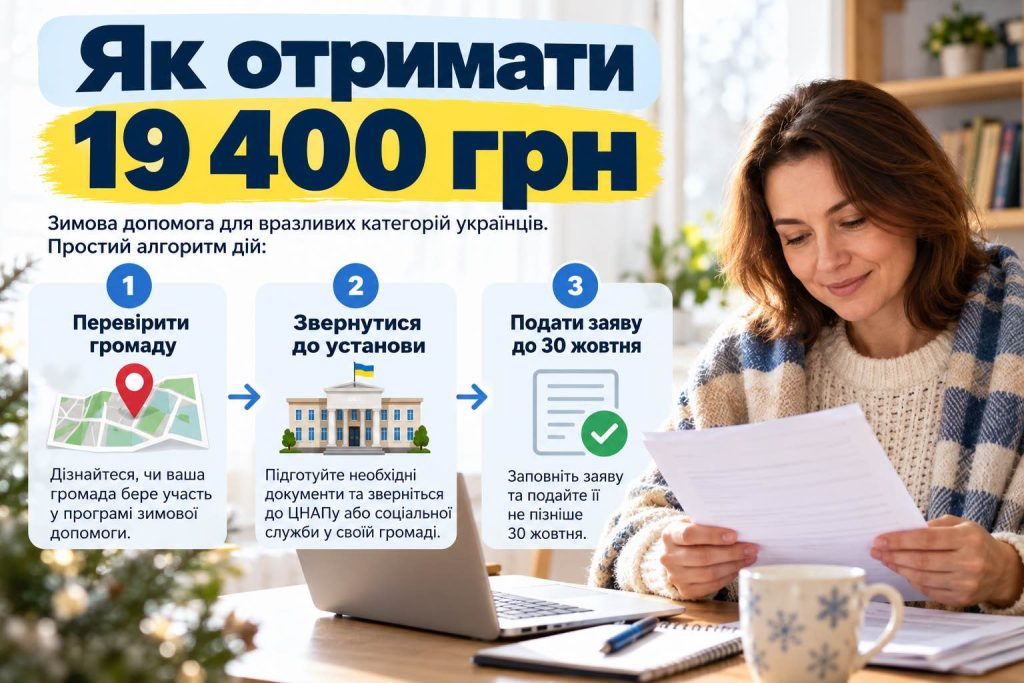 Зимова підтримка 19 400 грн у 2026 році: хто отримає виплату та як подати заяву (інструкція)