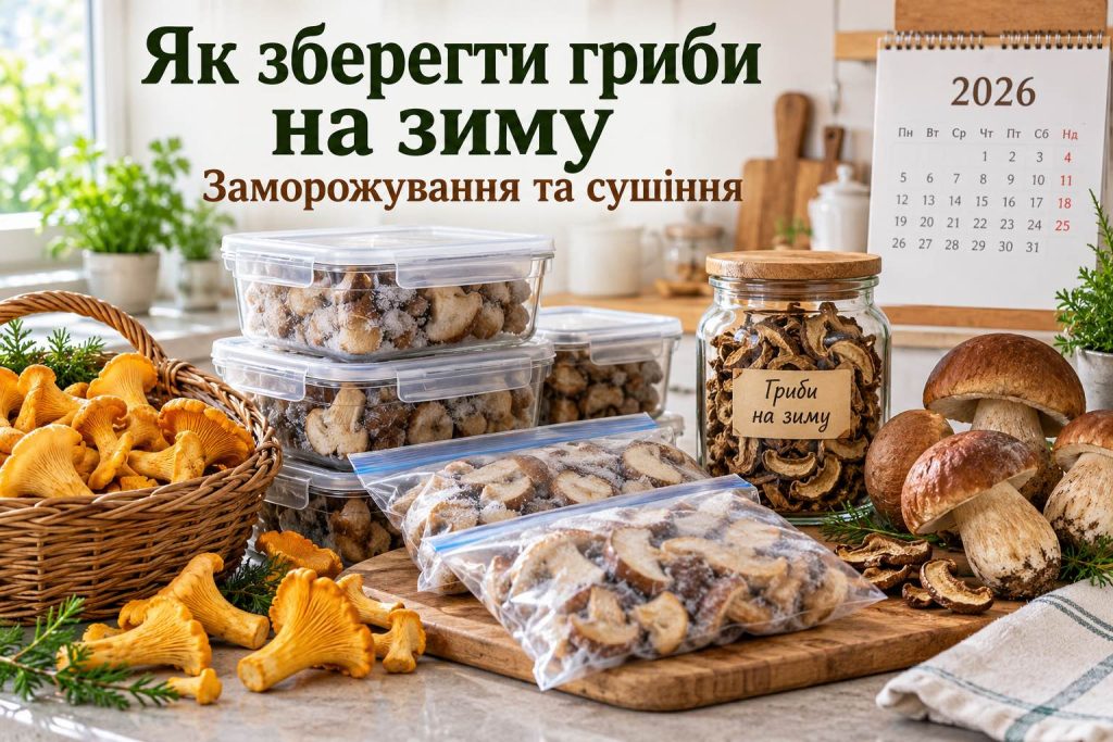 Грибний сезон 2026: скільки варити білі, лисички й опеньки та як зберегти гриби на зиму